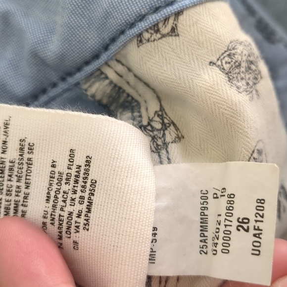 Anthropology Holding Horses boyfriend gable patches cotton distressed jeans - Picture 11 of 11